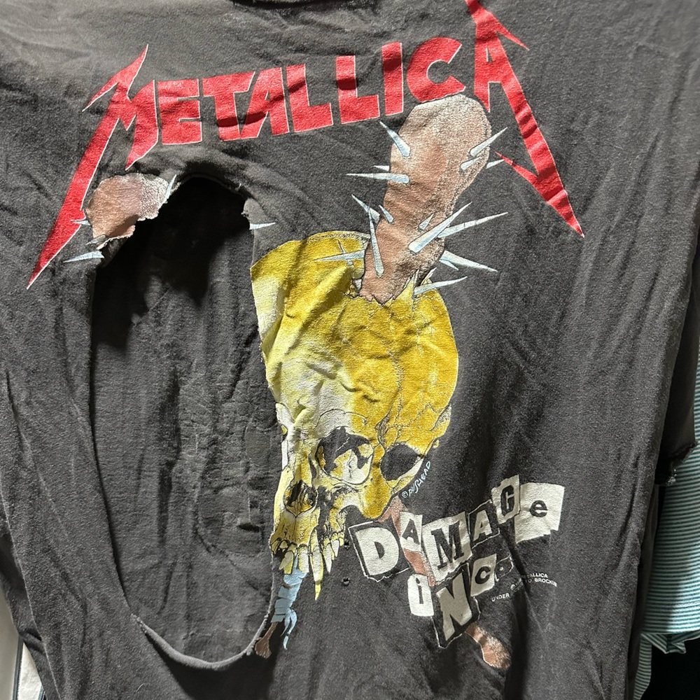 Metallica damage inc tour shirt vintage authentic